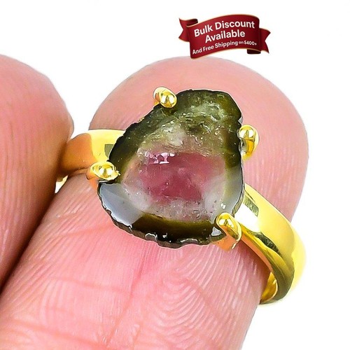 Watermelon tourmaline gold - tourmaline,