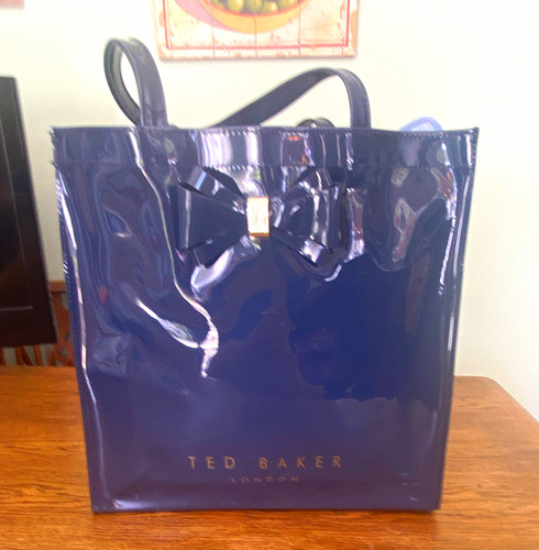 Ted baker navy - patent, pvc