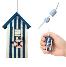 Blue & White Beach Hut Light