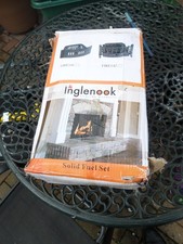 INGLENOOK 142 SOLID FUEL FIREPLACE SET  inc. FRONT PANEL, GRATE BASKET & ASH PAN