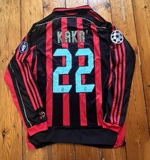 XL Ac Milan Kaka 2006-07 Football Shirt Long Sleeve Home Retro Soccer Jersey