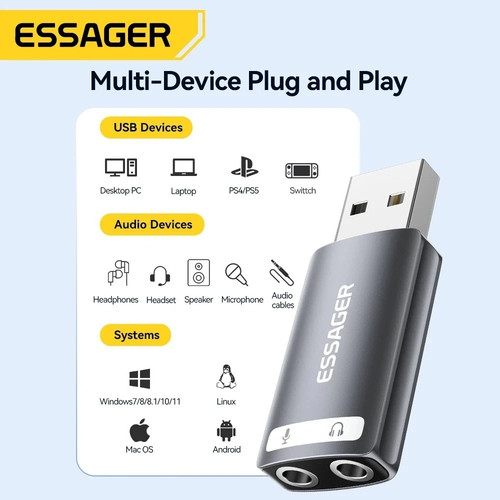 Usb external sound card - external,