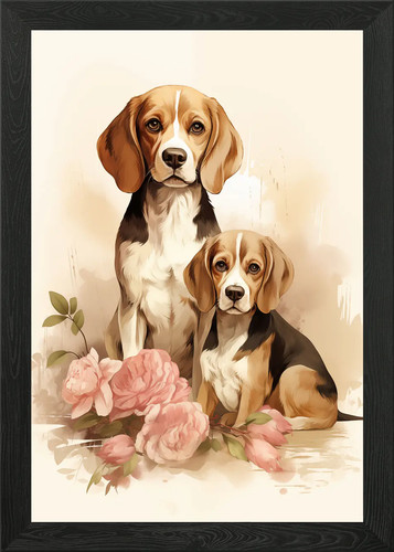 Beagle dog lover painting - beagle,