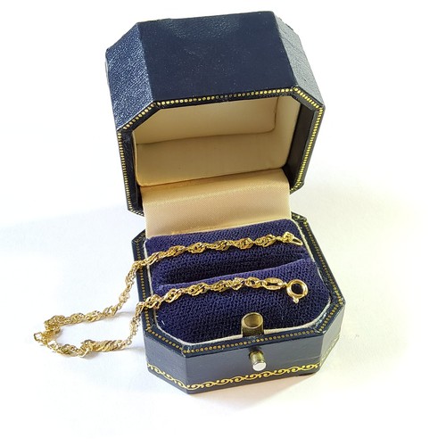 Vintage 9ct yellow gold - 7",