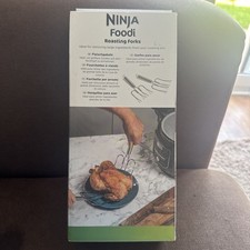 Ninja Foodi Roasting Forks (Set of 2) For BBQ Serving, Turkey, Chicken - Silver
