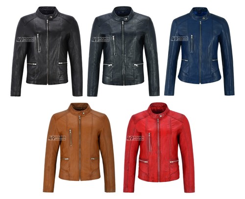 Ladies real leather jacket - real,