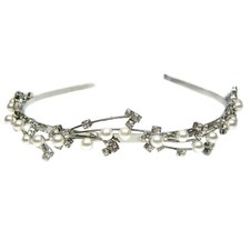 Pearl and Crystal Bridal Tiara