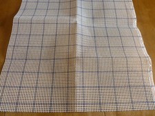 Blue Graph Latch Hook  Canvas