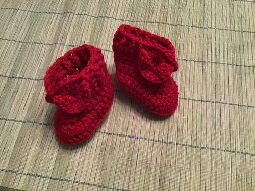 Crochet baby shoes - crochet,