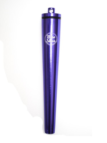 Purple metal cone holder tube - purple,
