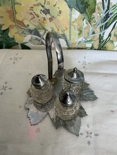 Vintage Chrome Plated CRUET