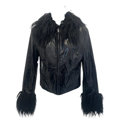 Reclaimed vintage black faux - vintage,