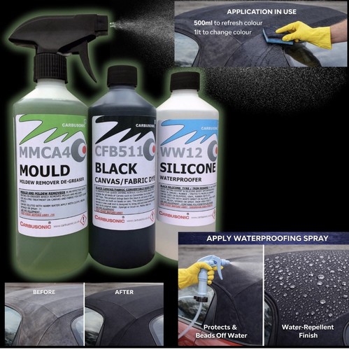 Convertible roof cleaner kit