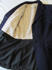 BERNARD WEATHERILL Sz 38 .Uk 12 - 14 NAVY Hunt coat . QUALITY & FLATTERING Look