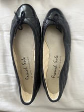 french sole quilted ballet pumps 37