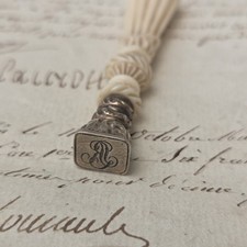 Silver Seal, 19th Century, Monogram SR Napoleon III, Victorian French