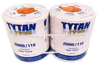 Baler twine orange poly - twine,, two
