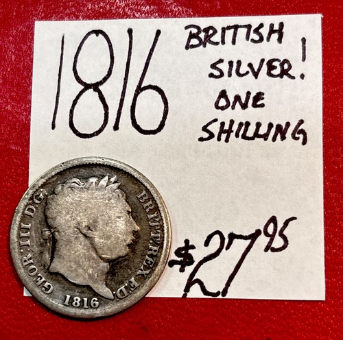 1816 british silver one - british,