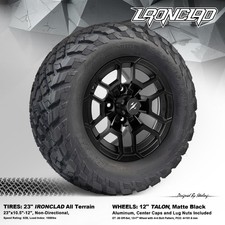 4x GOLF CART 12" Matte Black