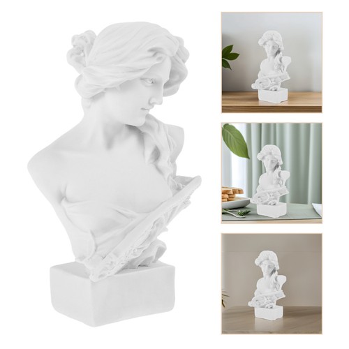 White resin roman - roman, bust