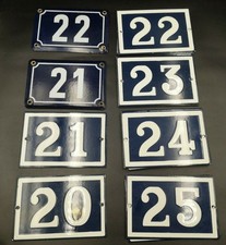 French Vintage Enamel House Street Door Number (to choose between 20 and 25 )