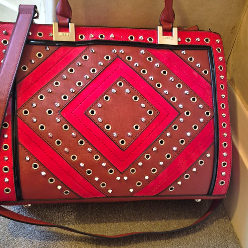 Bessie red studded geometric - bessie,