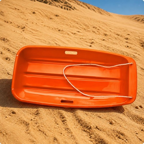 Reinforced sled with pull - with,