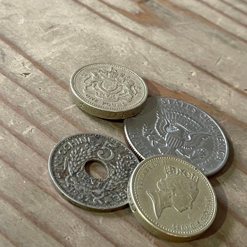 Vintage old coin for reuse - for,