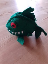 HANDMADE GREEN FELT PIRANHA