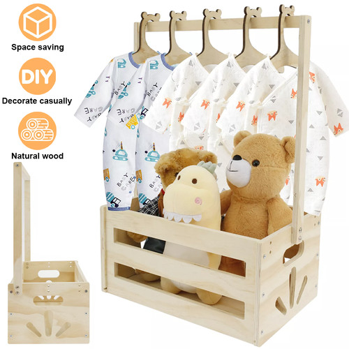 Wooden baby storage - baby, crate