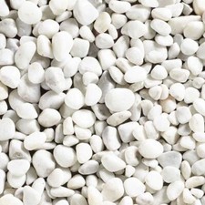 ICE WHITE PEBBLES | Terrarium Supplies | Decorative Pebbles | Pure White Marble