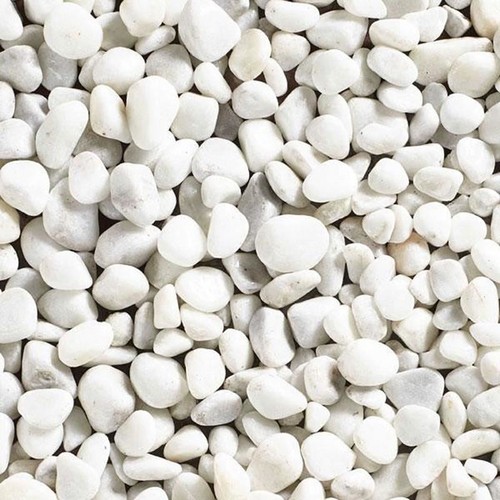 Ice white pebbles terrarium - white, |