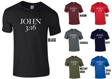 John 3:16 T-Shirt - Jesus Christian Love Christianity Church God Christ 
