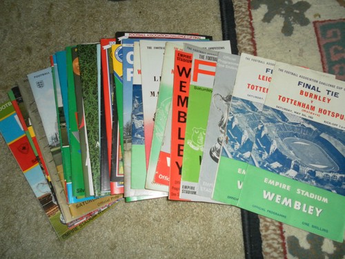 Cup final programmes - programmes,