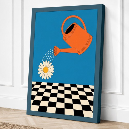 Daisy bloom modern - bloom, canvas