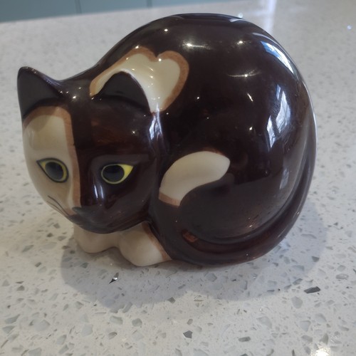 Quail pottery cat - quail, topaz