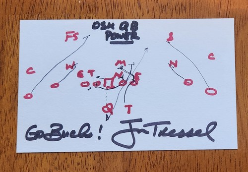 Autographed jim tressel - autographed, 3x5