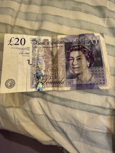 Old twenty pound - twenty, note