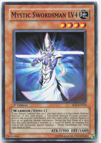 Mystic swordsman lv4 sd5 en014 - swordsman, sd5-en014