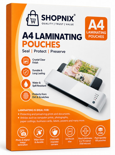 100 laminating pouches - x,