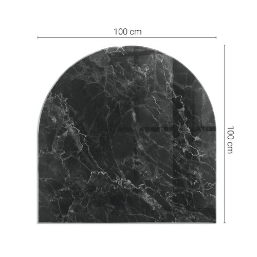 Premium glass hearth plate - premium,