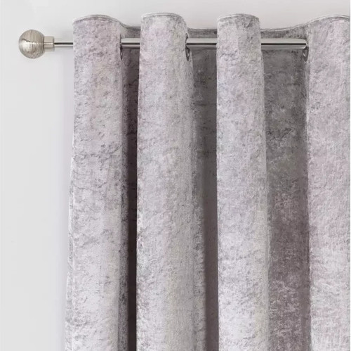 Velvet eyelet curtains - eyelet,