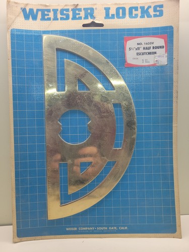 Weiser locks brass escutcheon - weiser,