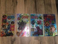 Star Wars Panini Vintage High Shine Glittery Stickers Full Set Of 4 Mint Rare.