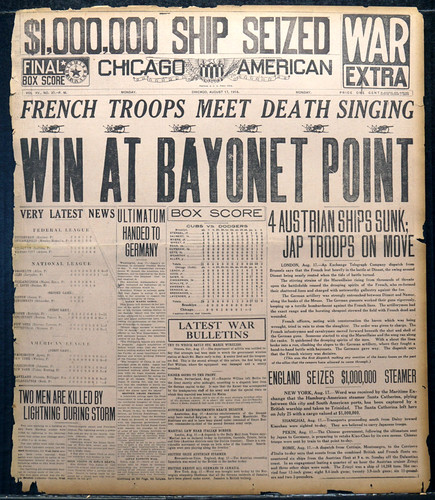 1914 front page ww1 french - page,