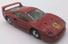 Vintage Matchbox 1988 Ferrari F40 Diecast Car Red 1:59 Scale