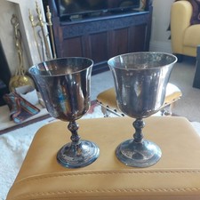 2 x Vintage EPNS Goblet