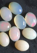 4 Ethiopian Opals 8x6 mm Welo
