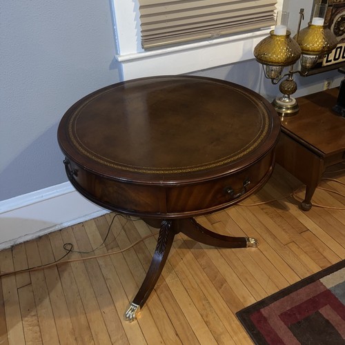 Vintage large mahogany leather - mahogany,