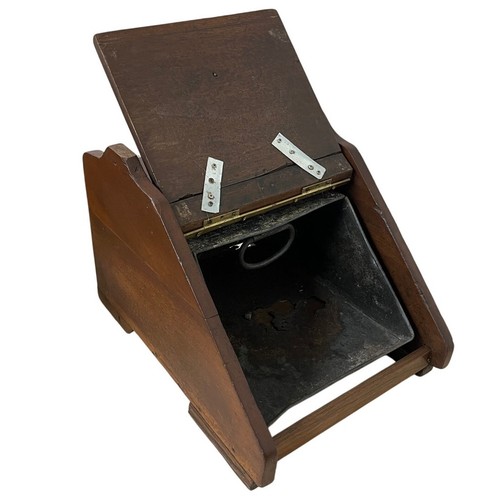 Antique wood coal - antique, scuttle